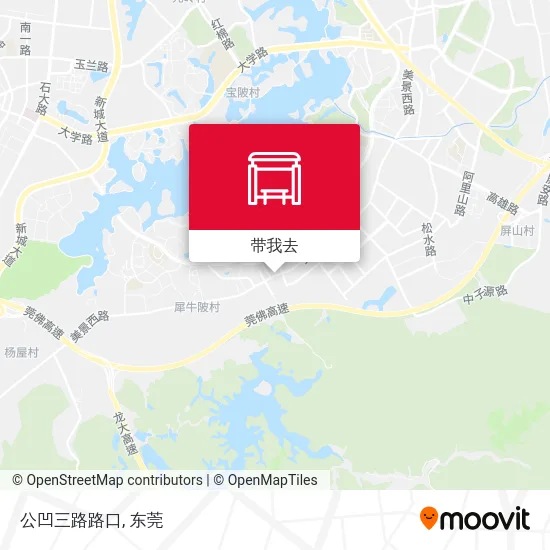 公凹三路路口地图