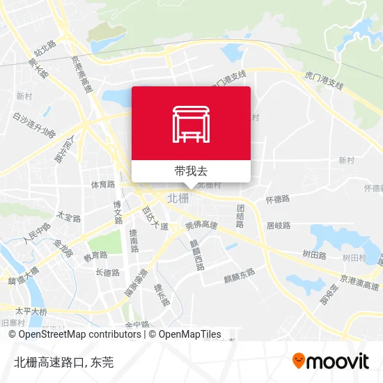 北栅高速路口地图