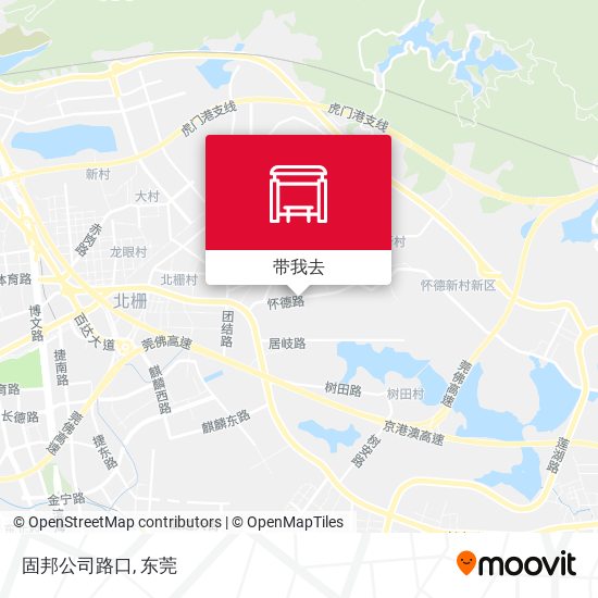 固邦公司路口地图