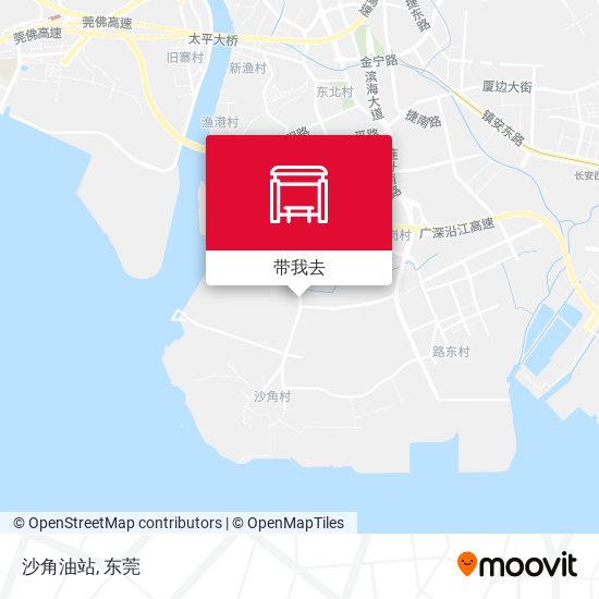 沙角油站地图