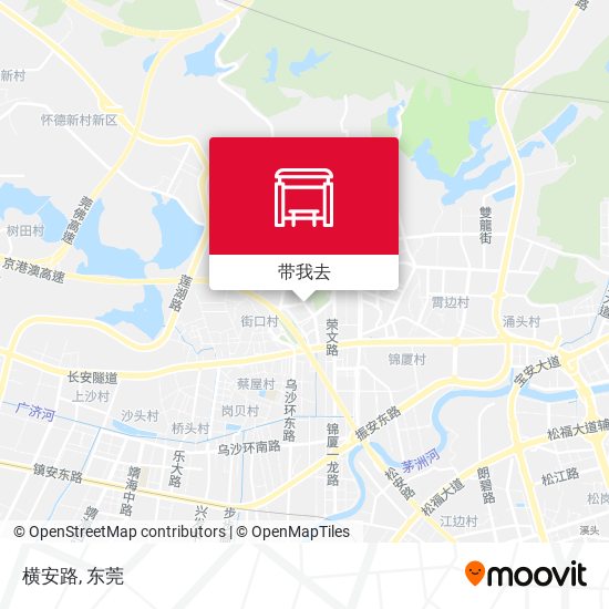 横安路地图