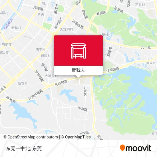 东莞一中北地图