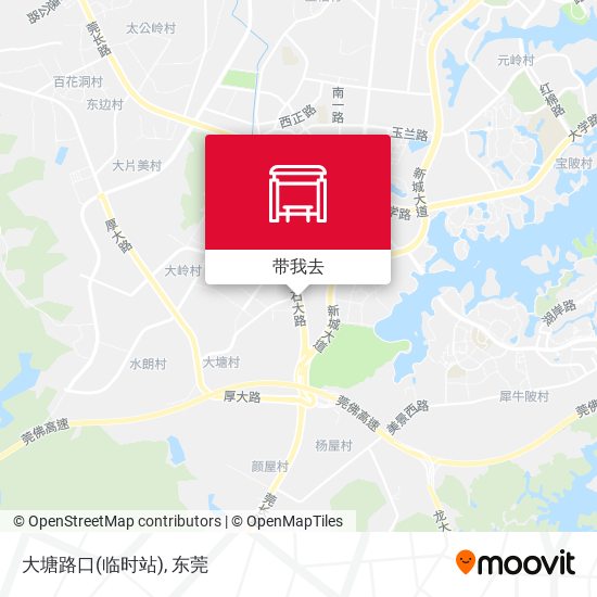 大塘路口(临时站)地图