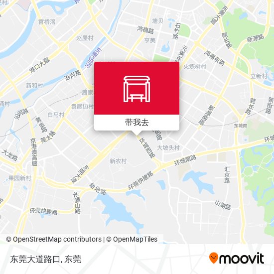 东莞大道路口地图