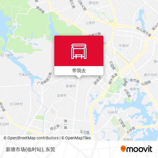 新塘市场(临时站)地图