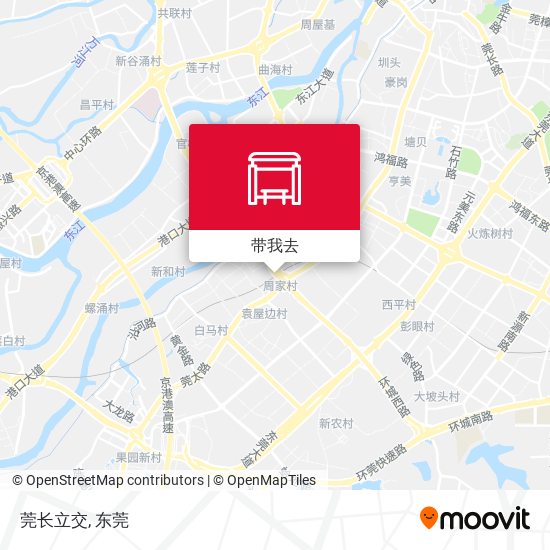 莞长立交地图