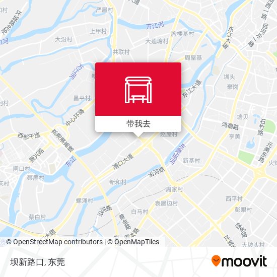 坝新路口地图