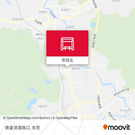 塘厦清溪路口地图