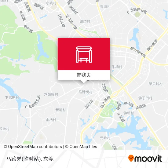 马蹄岗(临时站)地图