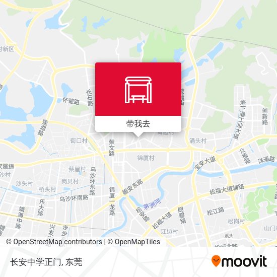长安中学正门地图