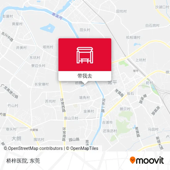 桥梓医院地图