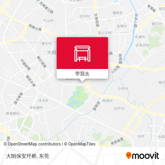 大朗保安圩桥地图