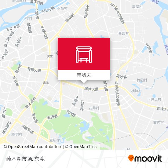 蓢基湖市场地图