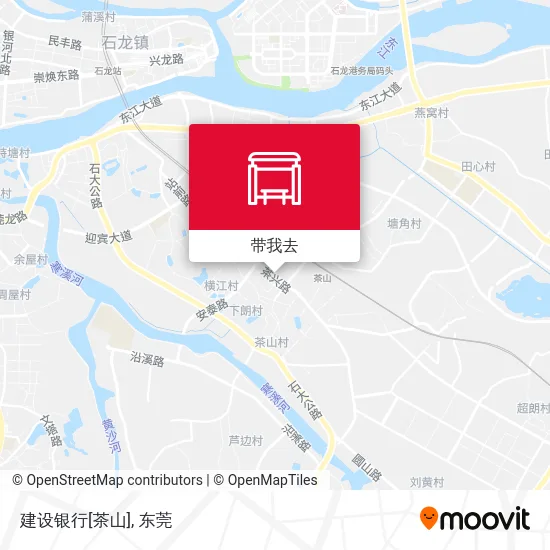 建设银行[茶山]地图