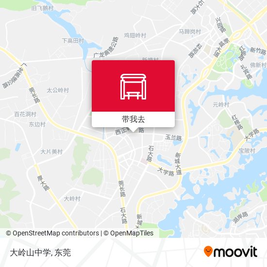 大岭山中学地图