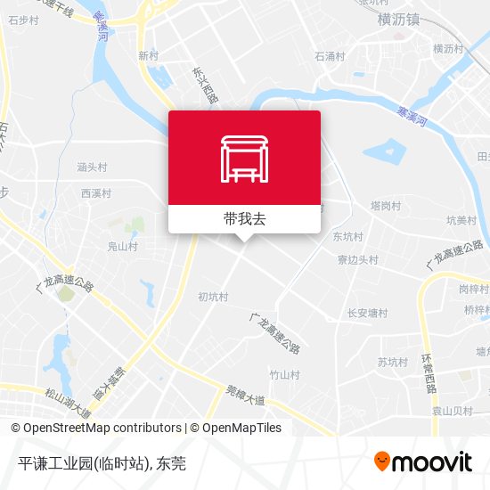 平谦工业园(临时站)地图