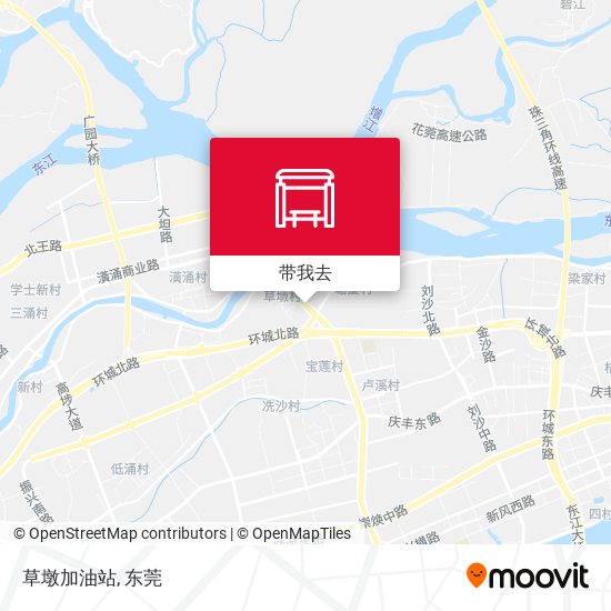 草墩加油站地图