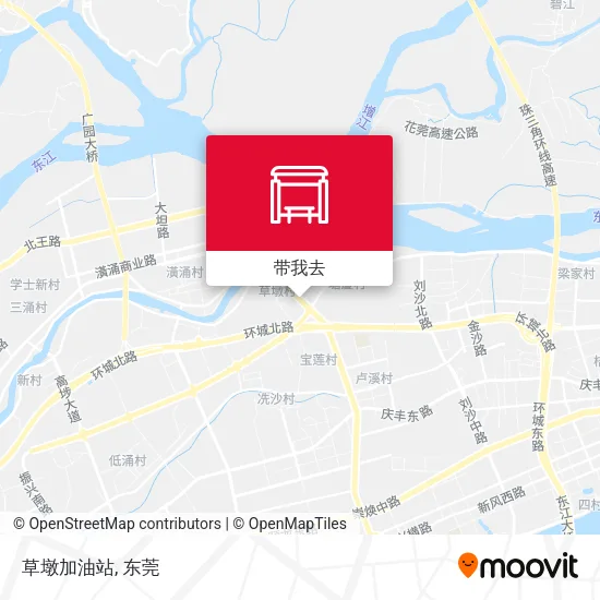 草墩加油站地图