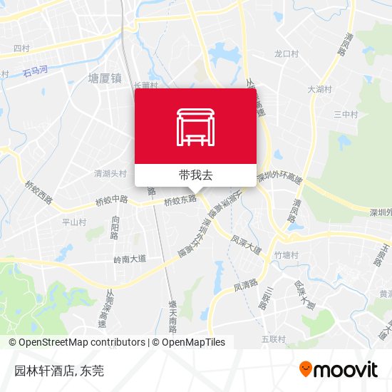 园林轩酒店地图