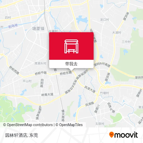 园林轩酒店地图