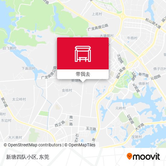 新塘四队小区地图