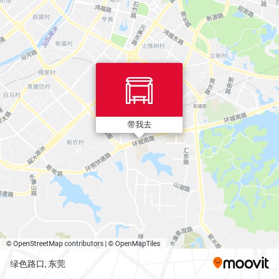 绿色路口地图