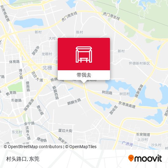 村头路口地图