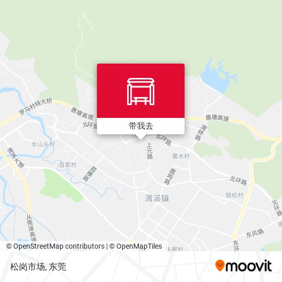 松岗市场地图