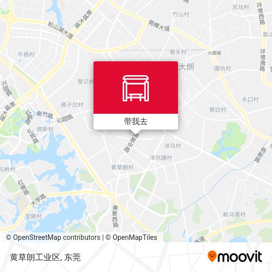 黄草朗工业区地图