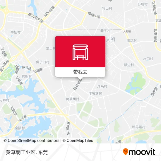 黄草朗工业区地图