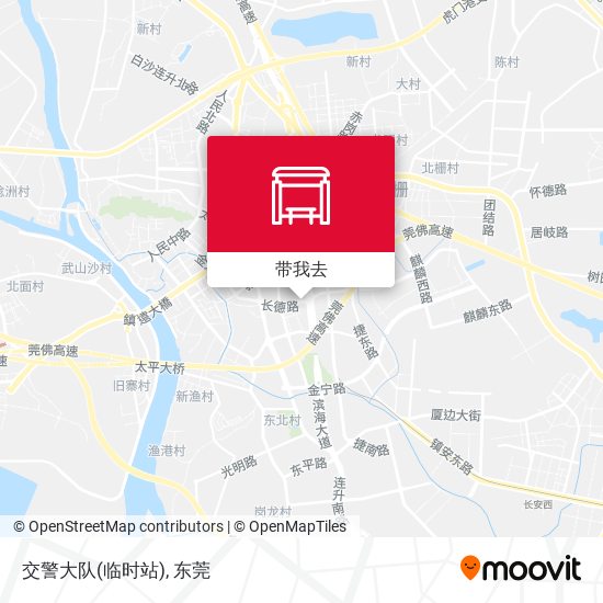 交警大队(临时站)地图