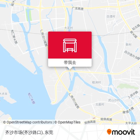 齐沙市场(齐沙路口)地图