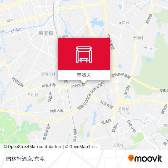 园林轩酒店地图
