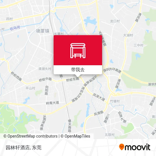 园林轩酒店地图