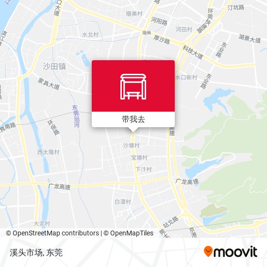 溪头市场地图