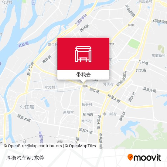 厚街汽车站地图