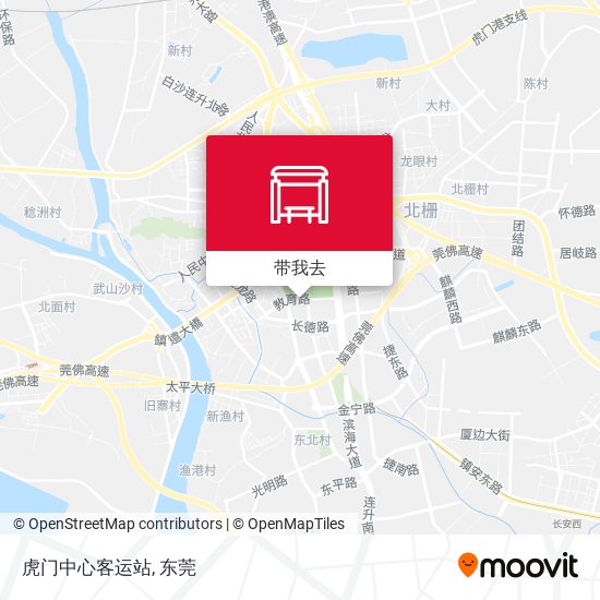 虎门中心客运站地图
