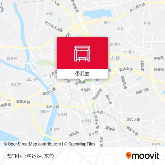 虎门中心客运站地图