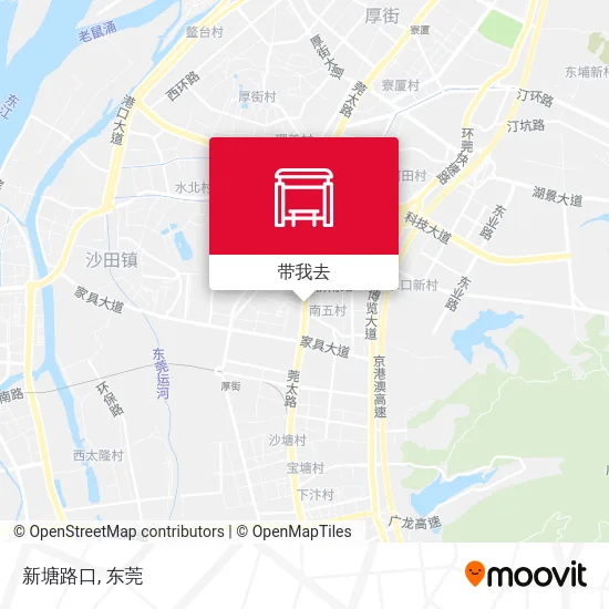 新塘路口地图