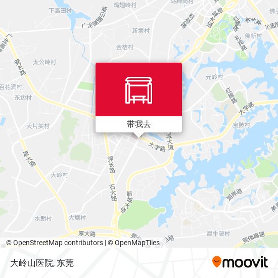 大岭山医院地图