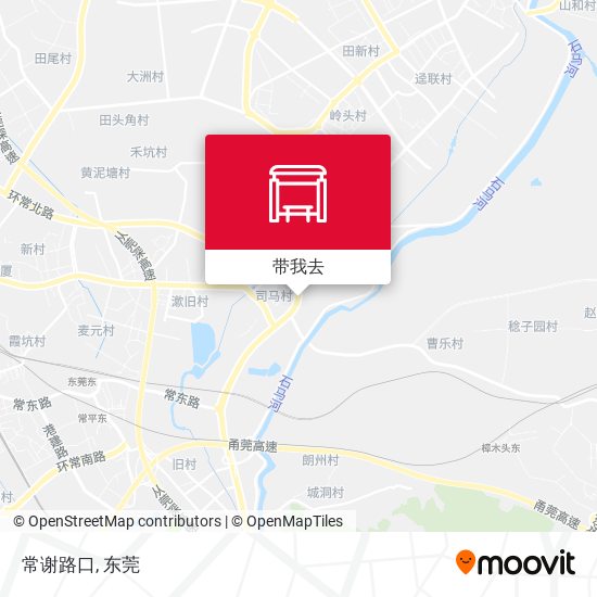 常谢路口地图