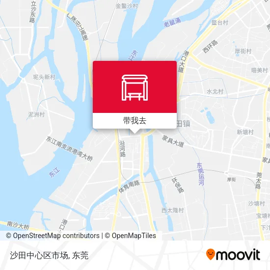 沙田中心区市场地图