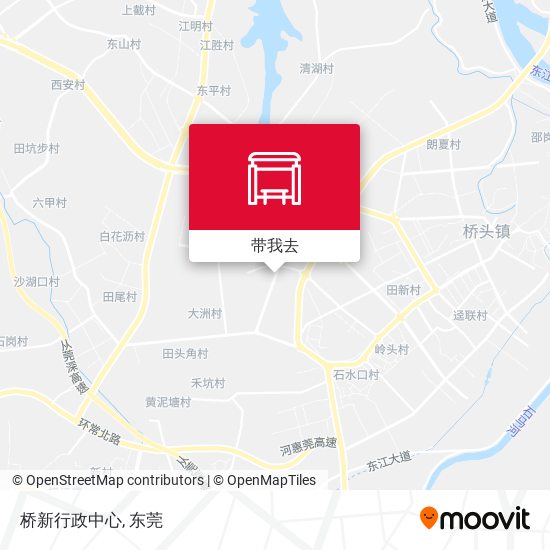 桥新行政中心地图