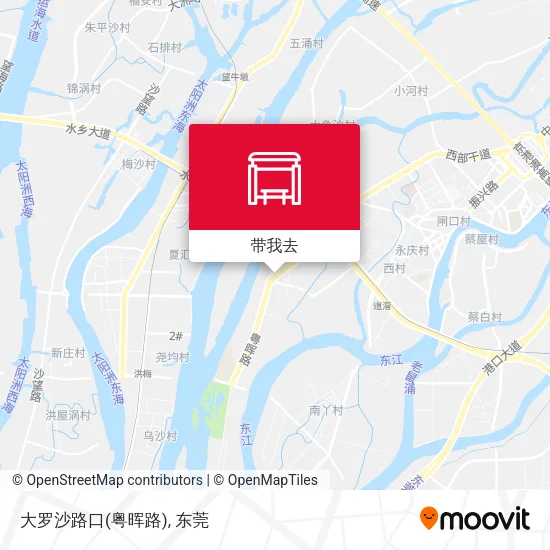 大罗沙路口(粤晖路)地图
