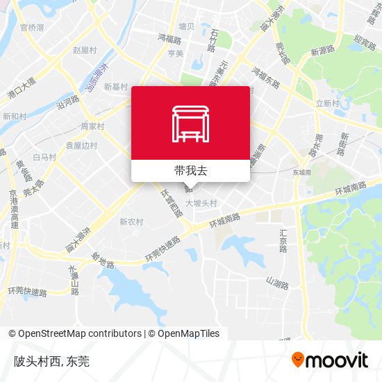 陂头村西地图