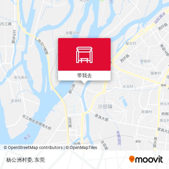杨公洲村委地图
