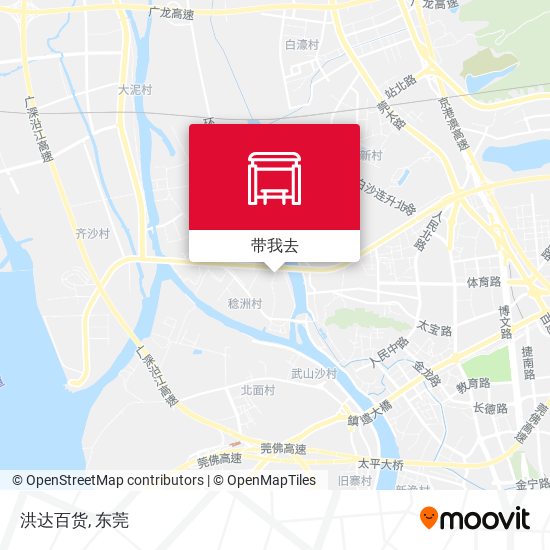 洪达百货地图