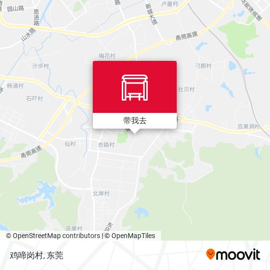 鸡啼岗村地图