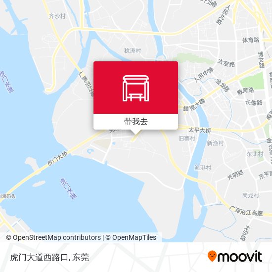 虎门大道西路口地图