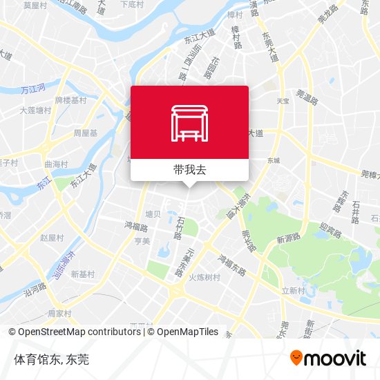 体育馆东地图